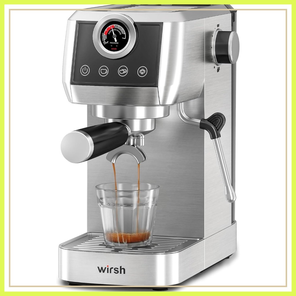Pressure Gauge Espresso - Semi-Automatic Espresso Machine 20 Bar with