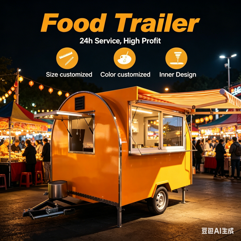 Vintage Coffee Equipment - Vintage Round Food Trailer Airstream Style