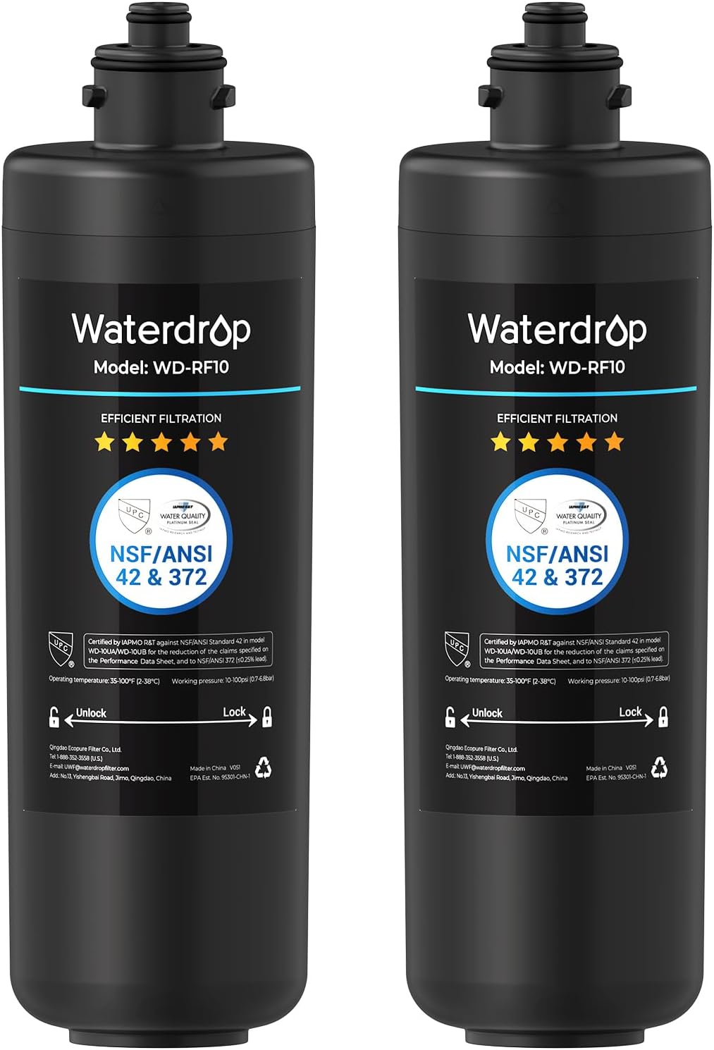 Water Filter Cartridge - High-Capacity Water Filter Cartridge Reduces PFAS,