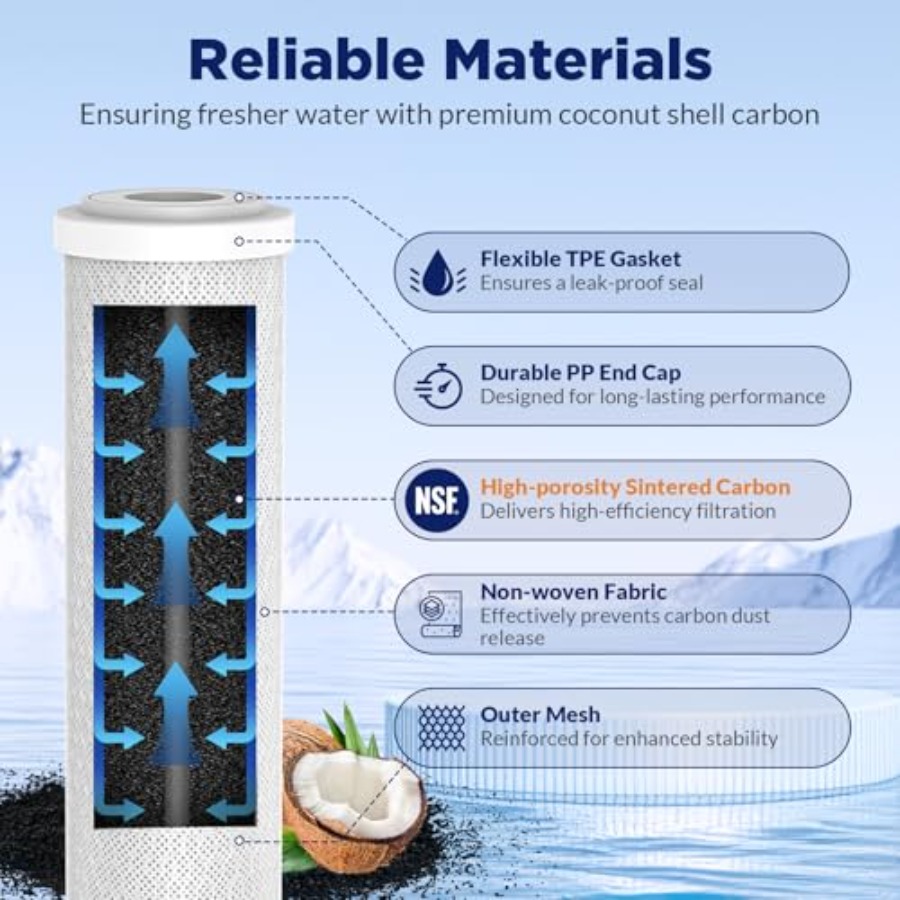 5 Micron 2.5 x 10 CTO Carbon B - Water Filter Cartridge ulasan dan harga