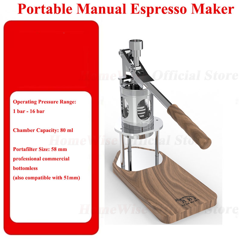 HomeWise WS/WS1 Portable Manua - Pressure Gauge Espresso ulasan dan harga