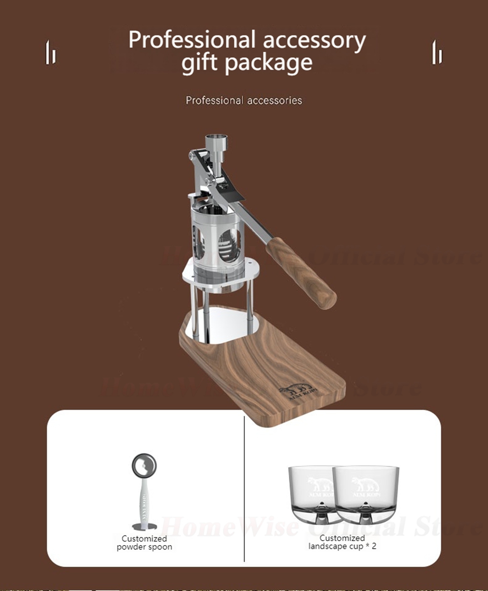 HomeWise WS/WS1 Portable Manua - Pressure Gauge Espresso ulasan dan harga