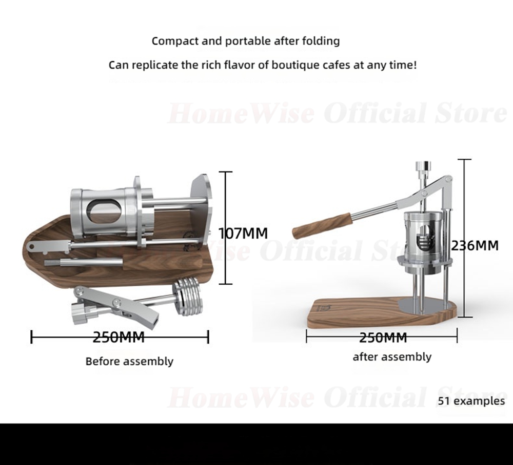 HomeWise WS/WS1 Portable Manua - Pressure Gauge Espresso ulasan dan harga