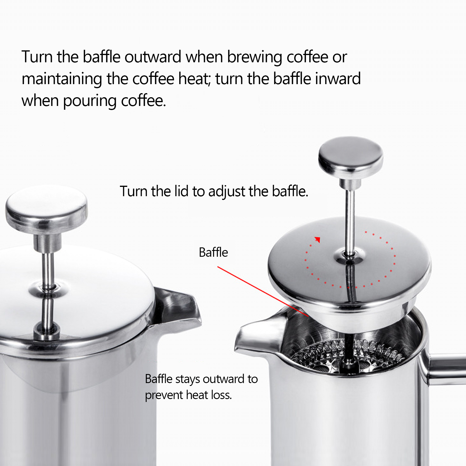 350ml/800ml/1000ml French Pres - Coffee Extraction Equipment ulasan dan harga