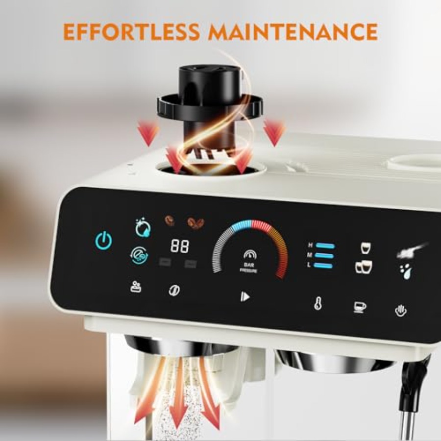 20 Bar Espresso Machine with G - Pressure Gauge Espresso ulasan dan harga