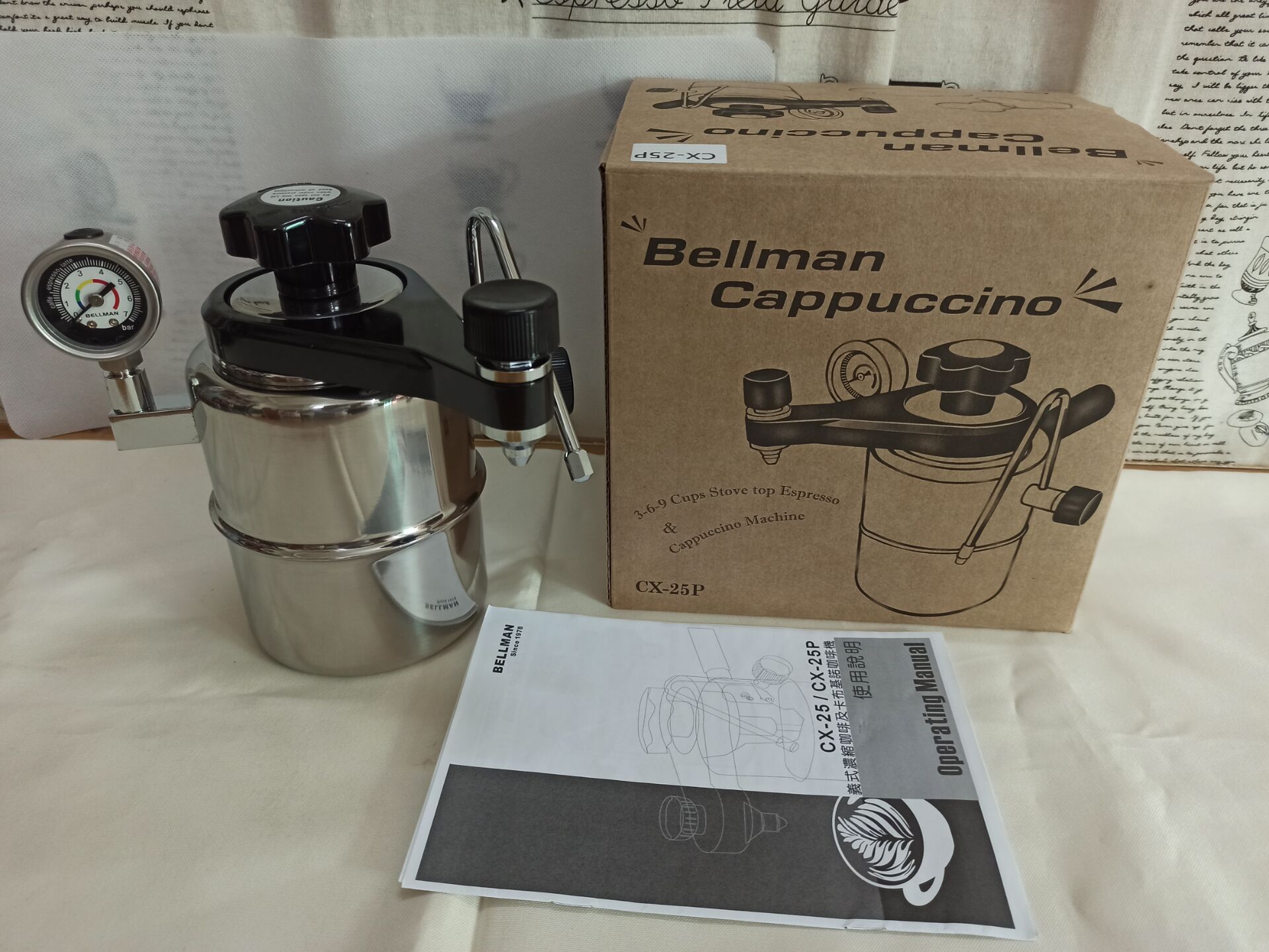 Bellman Cappuccino CX-25P  Sto - Pressure Gauge Espresso ulasan dan harga