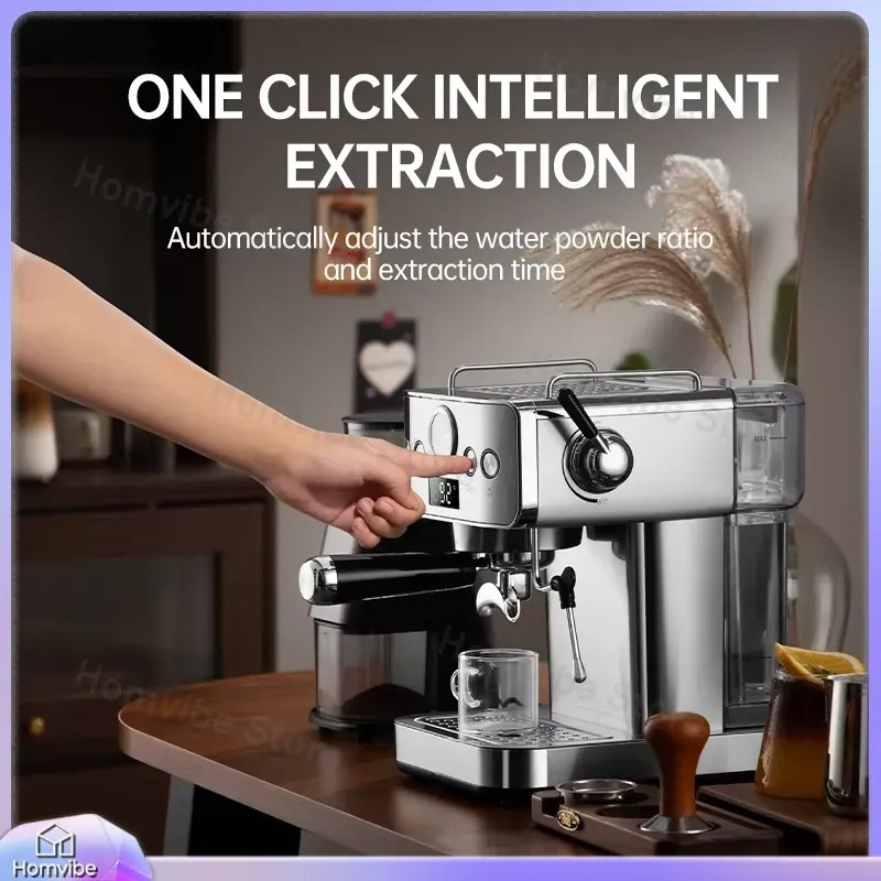 20 Bar Semi Automatic Espresso - Pressure Gauge Espresso ulasan dan harga