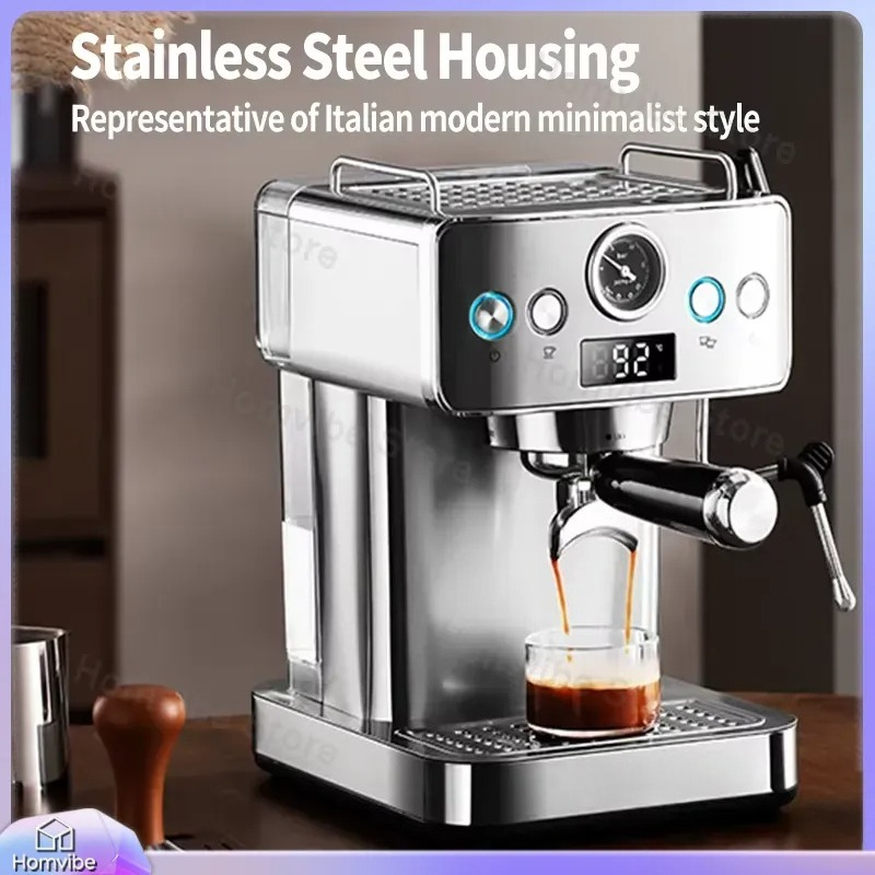 20 Bar Semi Automatic Espresso - Pressure Gauge Espresso ulasan dan harga