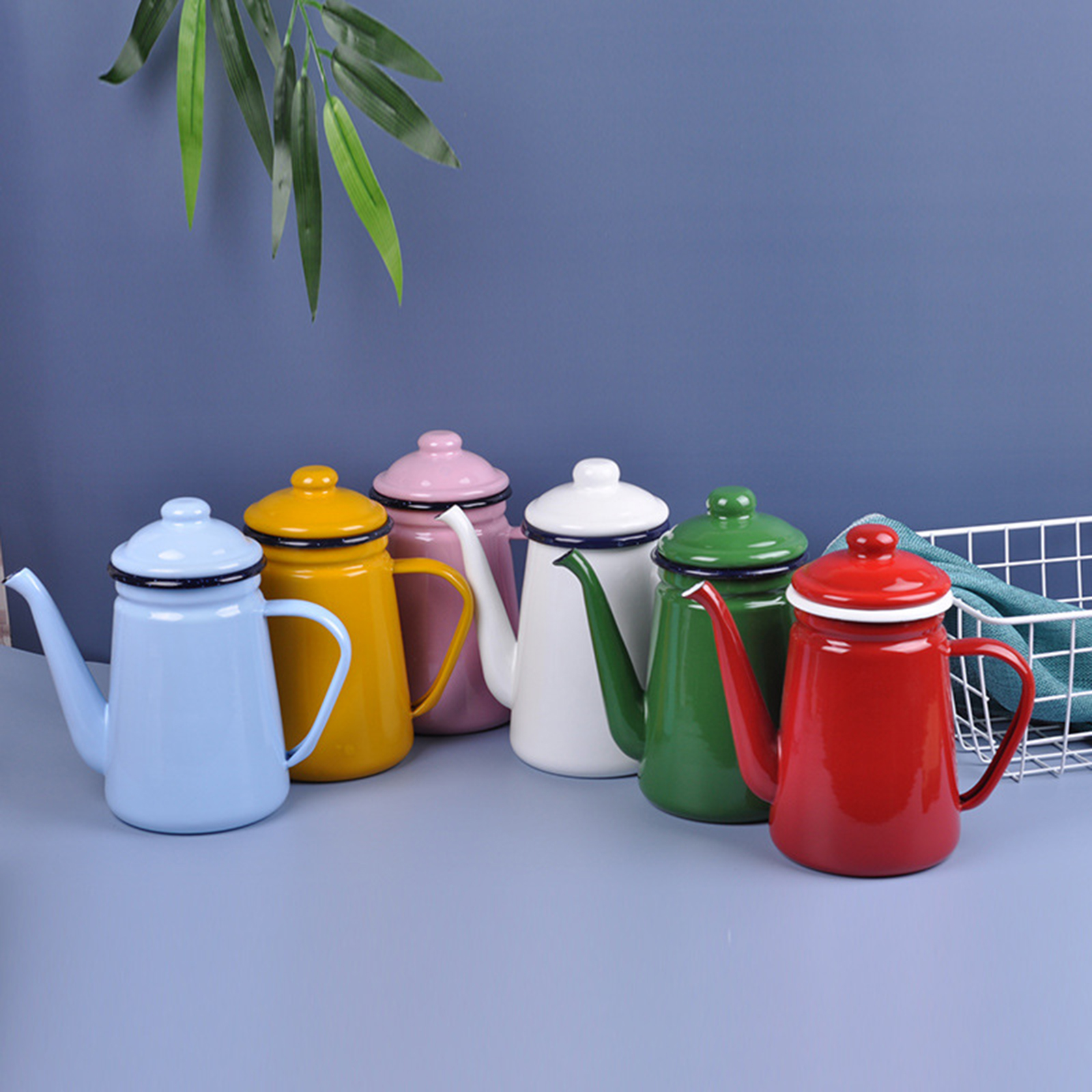 Enamel Coffee Pot Vintage with - Vintage Coffee Equipment ulasan dan harga