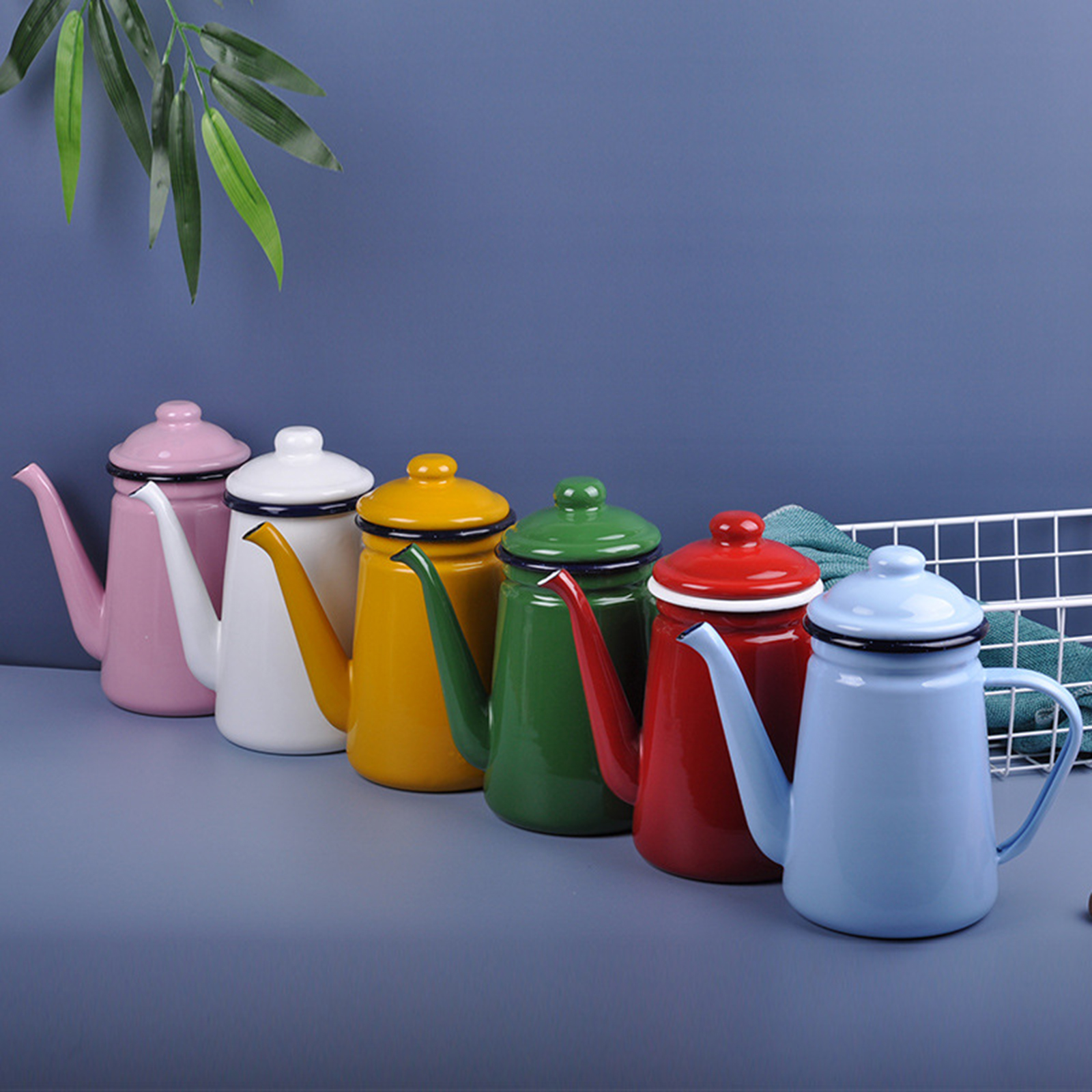 Enamel Coffee Pot Vintage with - Vintage Coffee Equipment ulasan dan harga