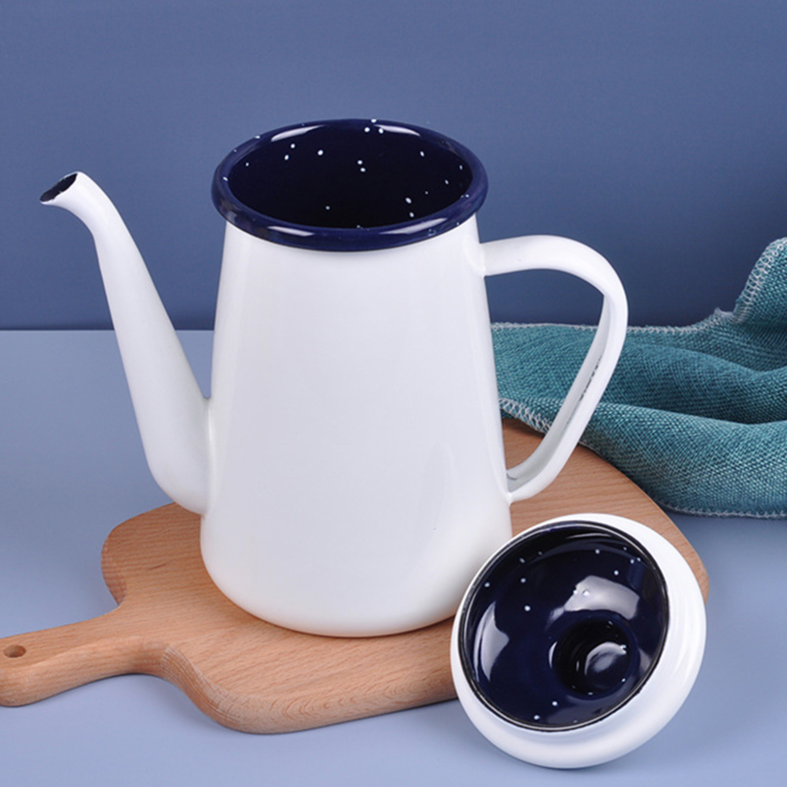 Enamel Coffee Pot Vintage with - Vintage Coffee Equipment ulasan dan harga