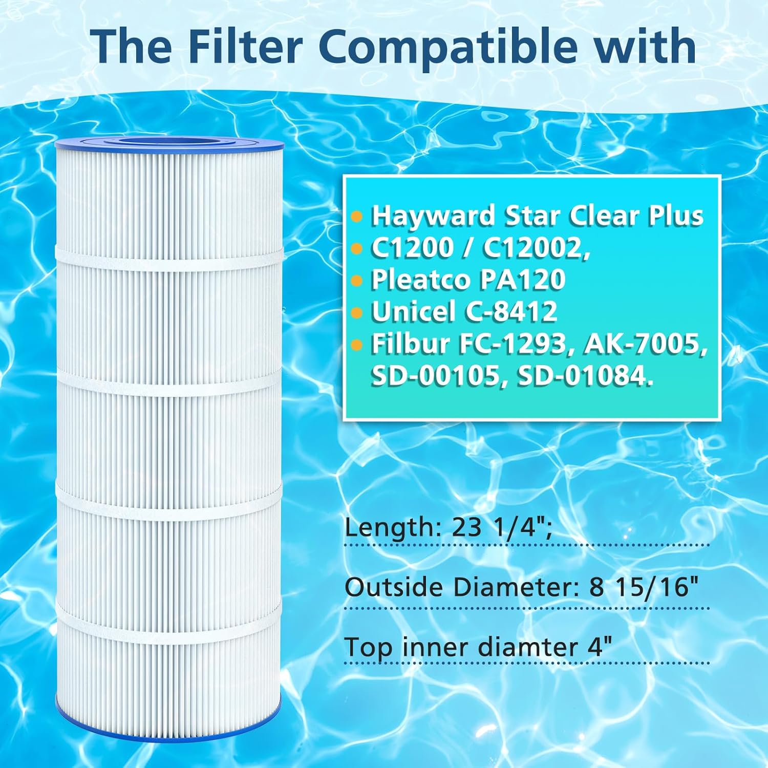 2 Pack Replacement Pool Filter - Water Filter Cartridge ulasan dan harga