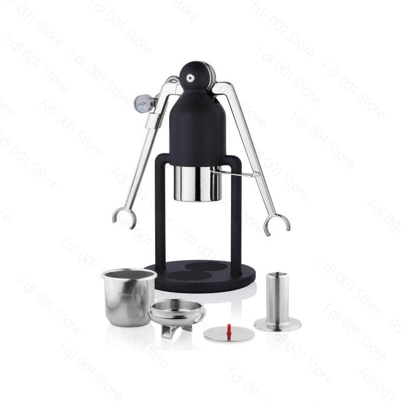 Hand Press Coffee Robot Unplug - Pressure Gauge Espresso ulasan dan harga