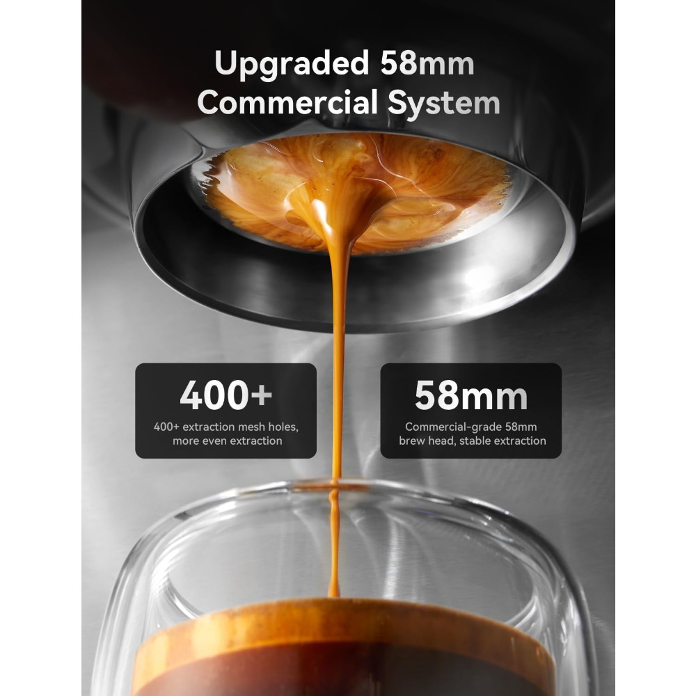 58mm Professional Espresso Cof - Pressure Gauge Espresso ulasan dan harga