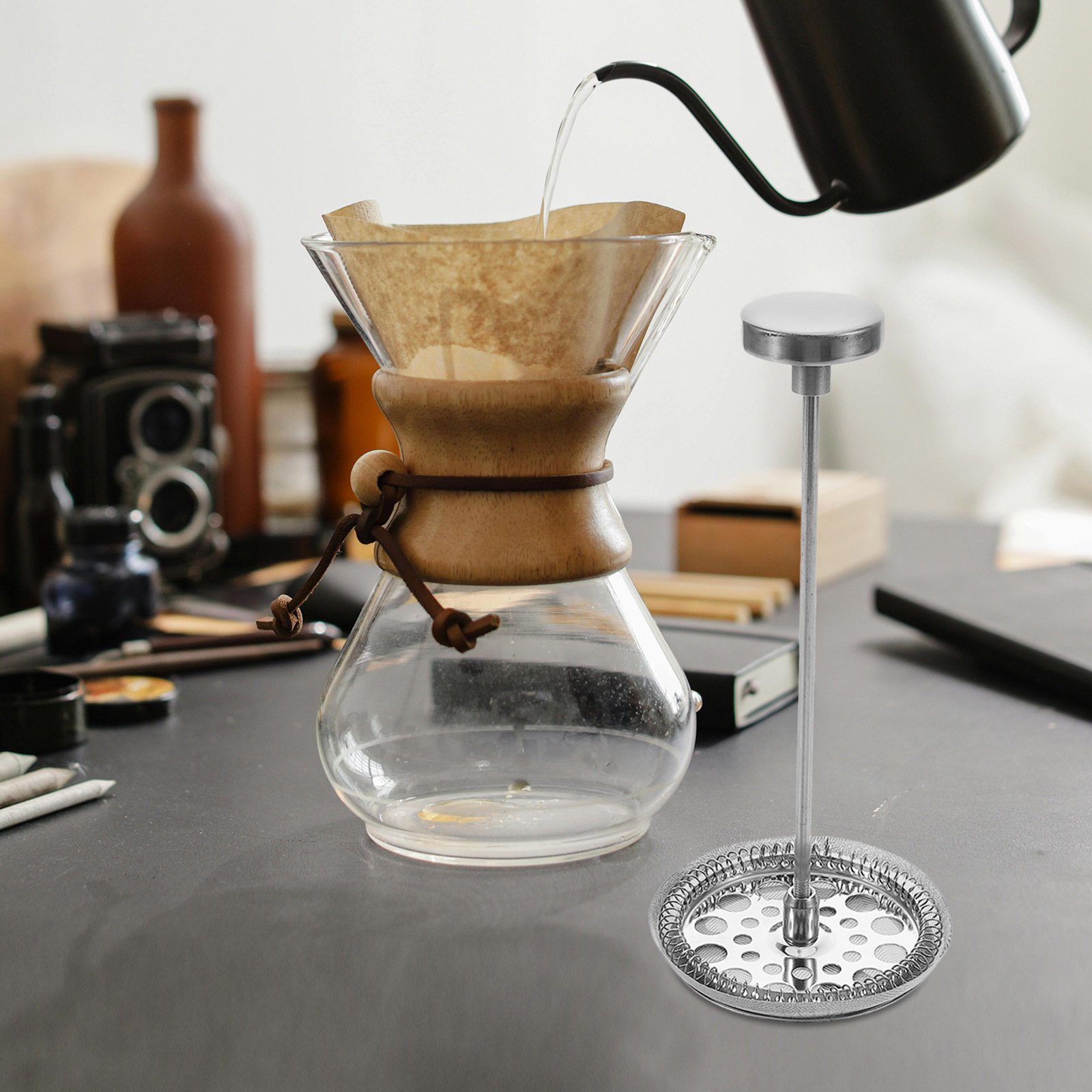 1Set Stainless Steel Coffee Fi - Blind Filter Disc ulasan dan harga