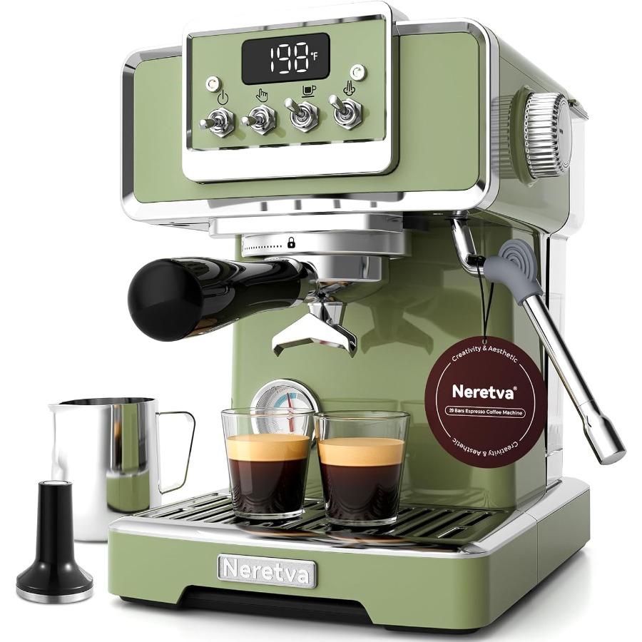 Retro Espresso Machine 58mm Pr - Pressure Gauge Espresso ulasan dan harga