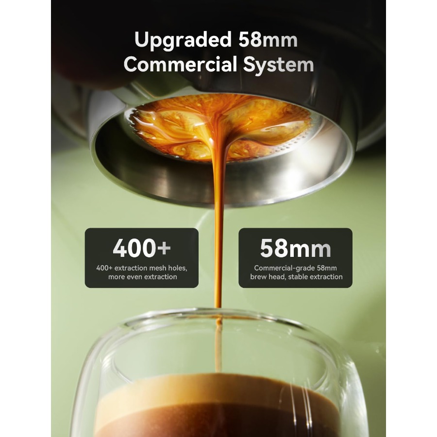 Retro Espresso Machine 58mm Pr - Pressure Gauge Espresso ulasan dan harga